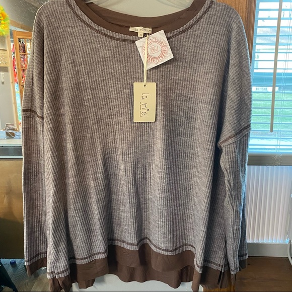 La Miel oversized small sweater NWT - Picture 1 of 9
